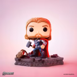 Funko Pop! Deluxe, Marvel: Avengers Assemble Series - Thor, Amazon Exclusive, Figure 4 of 6