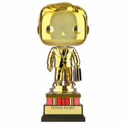 Funko Pop! TV: The Office - Customizable Chrome Dundie Award  Amazon Exclusive Collectible Vinyl Figure (52077)