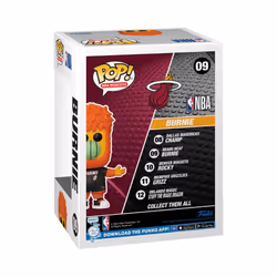 Funko POP! NBA: Mascots - Miami - Burnie The Fireball - Collectable Vinyl Figure - Gift Idea - Official Merchandise - for Kids & Adults - Sports Fans - Additional view 2
