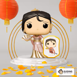Funko Pop! Disney Princess: Mulan (Gold) with Pin Exclusive Multicolor
