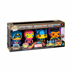 Funko Pop! Marvel: Blacklight - Captain America - 4PK - Marvel Comics - Collectible Vinyl Figure - Gift Idea - Official Produ ...