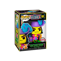 Funko POP Figure Disney Villains Hook Black Light Exclusive