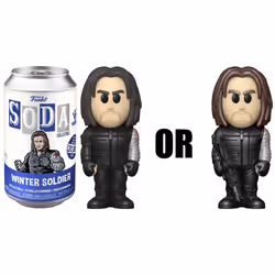 Winter Soldier Bucky Barnes Vinyl Soda Figure Funko Store Exclusive