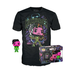 Funko Pop! & Tee: What If - Killmonger - Large - (L) - Anything Goes - T-Shirt - Clothes with Collectable Vinyl Figure - Gift Idea - Toys and Short Sl