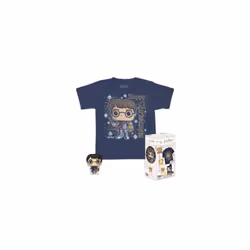 Pocket Pop! & Tee: Harry Potter - Holiday Harry - for Children and Kids - Medium - T-Shirt - Clothes With Collectable Vinyl M ...