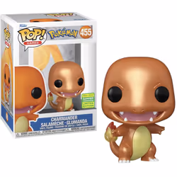 Funko Pop Pokemon: Metallic Salameche - Charmander Metallic # 455 - Summer Convention 2022.