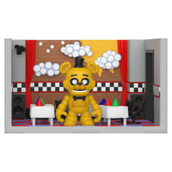 Five Nights at Freddy's Stage w/ Gold Freddy Snaps! Playset