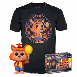 Funko Set Figure POP & Tee Five Nights At Freddys Ballon Foxy Exclusive - L