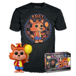 Funko Set Figure POP & Tee Five Nights At Freddys Ballon Foxy Exclusive - L