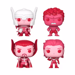 Funko Pocket POP: Marvel Classic Val Box 4 Pack Happy Valentines Heart