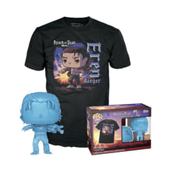 Funko POP! & Tee: Attack on Titan - Eren Yaeger with Marks - Small - (S) - T-Shirt - Clothes with Collectable Vinyl Figure - Gift Idea - Figure and Sh