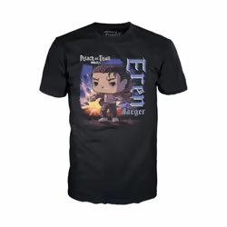 Funko POP! & Tee: Attack on Titan - Eren Yaeger with Marks - Small - (S) - T-Shirt - Clothes with Collectable Vinyl Figure - Gift Idea - Figure and Sh