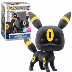 Funko Pop Pokemon Umbreon Noctali with Fur #948 - Exclusive Flocked Special Edition - Pop Figure