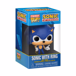 Funko Pocket POP! & Tee: Sonic - for Children and Kids - Flocked - Small - (S) - Sonic The Hedgehog - T-Shirt - Clothes with Collectable Vinyl Minifig