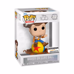 Funko Pop! Train: Disney 100 - Woody on Luxo Ball  Woody  Amazon Exclusive
