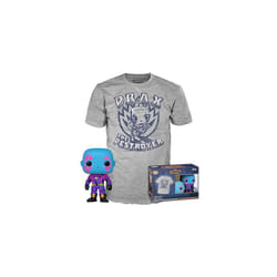Pop!&Tee: Guardians Of the Galaxy - Drax - Small - (S) - Hot Christmas - T-Shirt - Clothes With Collectable Vinyl Figure - Gift Idea - Toys and Short