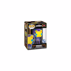 Pop! & Tee: Marvel Blacklight - Rescue S - Small - (S) - T-Shirt - Clothes With Collectable Vinyl Figure - Gift Idea - Toys and Short Sleeve Top for
