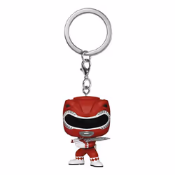 FUNKO POP! KEYCHAIN Red Ranger (30th Anniversary), Key chain, Black, Red, Silver, White, Vinyl, Figure, Adult/Child, Power Ra ...