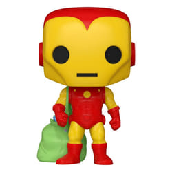 Funko Marvel Holiday POP! Marvel Vinyl Figure Iron Man With Bag 9 CM