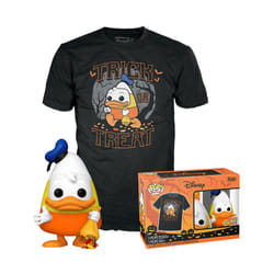 Funko POP! & Tee: Disney - Halloween Donald Duck - Glow in The Dark - Large - (L) - T-Shirt - Clothes with Collectable Vinyl Figure - Gift Idea - Figu