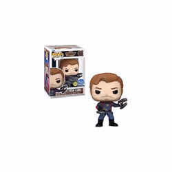 POP Vinyl Marvel: GOTG3 - Star-Lord -Bobblehead, Glow in The Dark Uniform Edges Collectible Figure, Guardians of The Galaxy:  ...