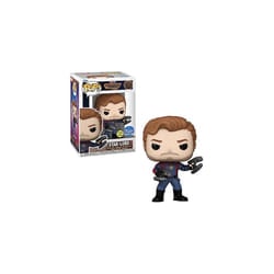 POP Vinyl Marvel: GOTG3 - Star-Lord -Bobblehead, Glow in The Dark Uniform Edges Collectible Figure, Guardians of The Galaxy: Volume 3