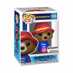 POP! Movies: Paddington - Paddington With Case - Flocked - Paddington Movie - Amazon Exclusive - Collectable Vinyl Figure - G ...