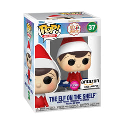 Funko Pop! Books: Elf on The Shelf- Elf (Flocked)  Amazon Exclusive