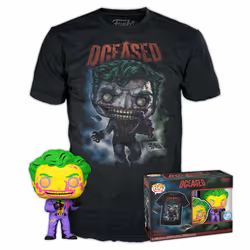 FUNKO POP! & TEE POP & Tee: DC- Joker CC - XL, Multicolour, 4-inch, Anime, Collectible, Toys, Collectible figure, Comics, 150 ...