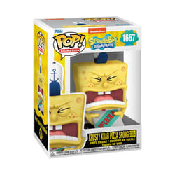 Pop! Plush: Spongebob Squarepants 25th Anniversary - Spongebob with Pizza - Collectable Soft Toy - Birthday Gift Idea - Official Merchandise - Kids