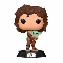 FUNKO POP! POP Vinyl: The Mandalorian S9 - Peli Motto W/Grogu, Multicolour, 4-inch, TV, Collectible, Toys, Collectible figure ...