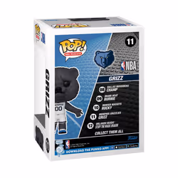 Pop! NBA: Mascots - Memphis - Grizz - NBA Mascots - Collectable Vinyl Figure - Gift Idea - Official Merchandise - Toys for Kids & Adults - Sports Fans