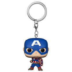Funko POP! Keychain: Marvel - Captain America - Marvel Comics Novelty Keyring - Collectable Mini Figure - Stocking Filler - Gift Idea - Official Merch