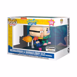 Funko POP Rides Deluxe: Spongebob Squarepants - Mermaid Man & Barnacle Boy with Invisible Car - Collectable Vinyl Figure - Gi ...