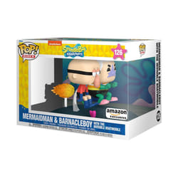 Funko POP Rides Deluxe: Spongebob Squarepants - Mermaid Man & Barnacle Boy with Invisible Car - Collectable Vinyl Figure - Gift Idea - Official Mercha