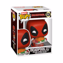 Bitty Pop! Deadpool (Bathtime), Bitty Pop! Deadpool (Flamenco), Bitty Pop! Deadpool (Supper Hero), and a mystery Bitty Pop! figure - 0.9 Inch (2.2 Cm) - Additional view 4