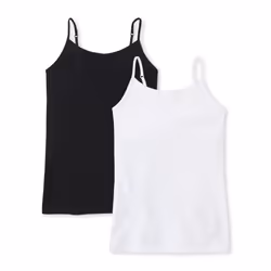 The childrens Place girls Basic cami 2-pack Black XL (14)