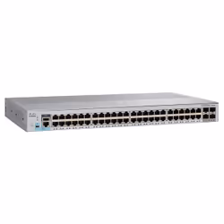 Cisco Catalyst 2960L-SM-48TS Network Switch, 48 Gigabit Ethernet Ports, four 1 G SFP Uplink Ports, Fanless Operation, Enhanced Limited Lifetime Warranty (WS-C2960L-SM-48TS)