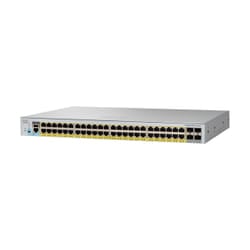 Cisco Catalyst 2960L-SM-48PS Network Switch, 48 Gigabit Ethernet PoE+ Ports, 370W PoE Budget, four 1 G SFP Uplink Ports, Enhanced Limited Lifetime Warranty (WS-C2960L-SM-48PS)