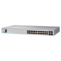 Cisco Catalyst 2960L-SM-24TQ Network Switch, 24 Gigabit Ethernet Ports, four 10 G SFP+ Uplink Ports, Fanless Operation, Enhanced Limited Lifetime Warranty (WS-C2960L-SM-24TQ)