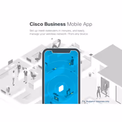 Cisco Business 145AC 802.11ac 2x2 Wave 2 Access Point 4 GbE Ports One PoE - Wall Plate, Limited Lifetime Protection (CBW145AC-E) - Additional view 5