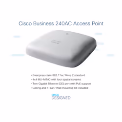 Cisco Business 240AC 802.11ac 4x4 Wave 2 Access Point 2 GbE Ports - Ceiling Mount - 5 Pack Bundle, Limited Lifetime Protection (5-CBW240AC-E) - Additional view 4