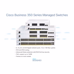 Cisco Business CBS350-24T-4G Managed Switch | 24 Port GE | 4x1G SFP | Limited Lifetime Protection (CBS350-24T-4G)