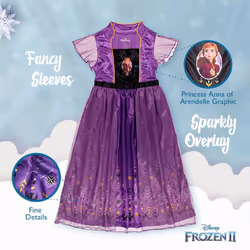 Disney Girls' Frozen 2 Fantasy Gown Nightgown  FANTASY ANNA 2  6