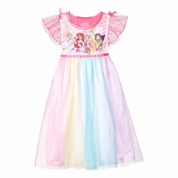 Disney Girls' Princess Fantasy Gown Nightgown  PRINCESS PARTY GOWN 4