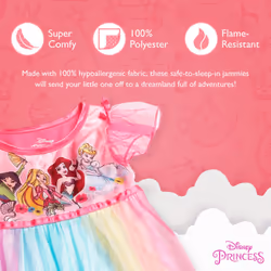 Disney Girls' Princess Fantasy Gown Nightgown  PRINCESS PARTY GOWN 4