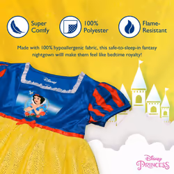 Disney Girls' Princess Fantasy Gown Nightgown  LOVELY SNOW WHITE  6
