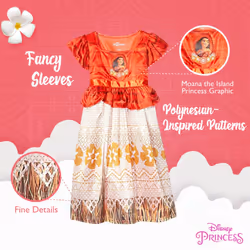 Disney Girls Little Princess Fantasy Gown  Moana Ocean Princess 3  3T