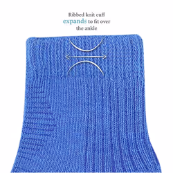 Fruit of the Loom Baby 14-Pack Grow & Fit Flex Zones Cotton Stretch Socks - Unisex  Girls  Boys (12-24 Months  Blue)