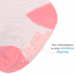 Fruit of the Loom Baby 14-Pack Grow & Fit Flex Zones Cotton Stretch Socks - Unisex  Girls  Boys 6-12 Months  Pink Stripe